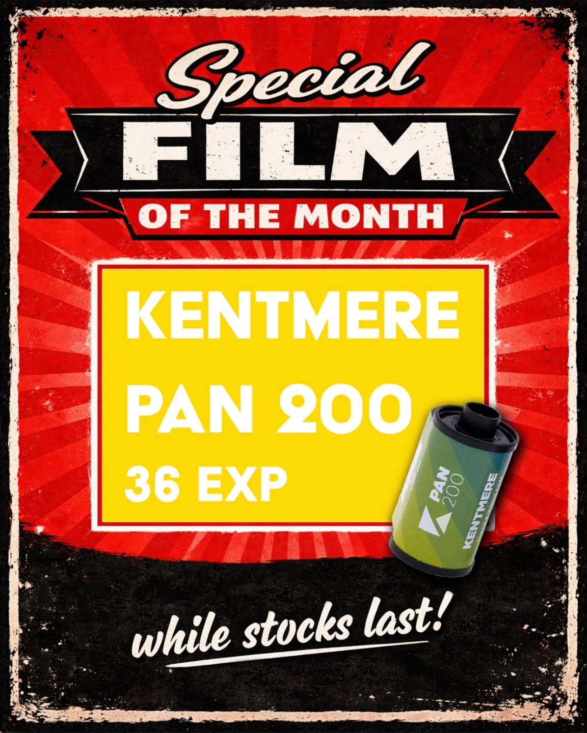 Only 10 rolls in stock!
#kentmerefilm #filmsnotdead #blackandwhite #kentmerepan200